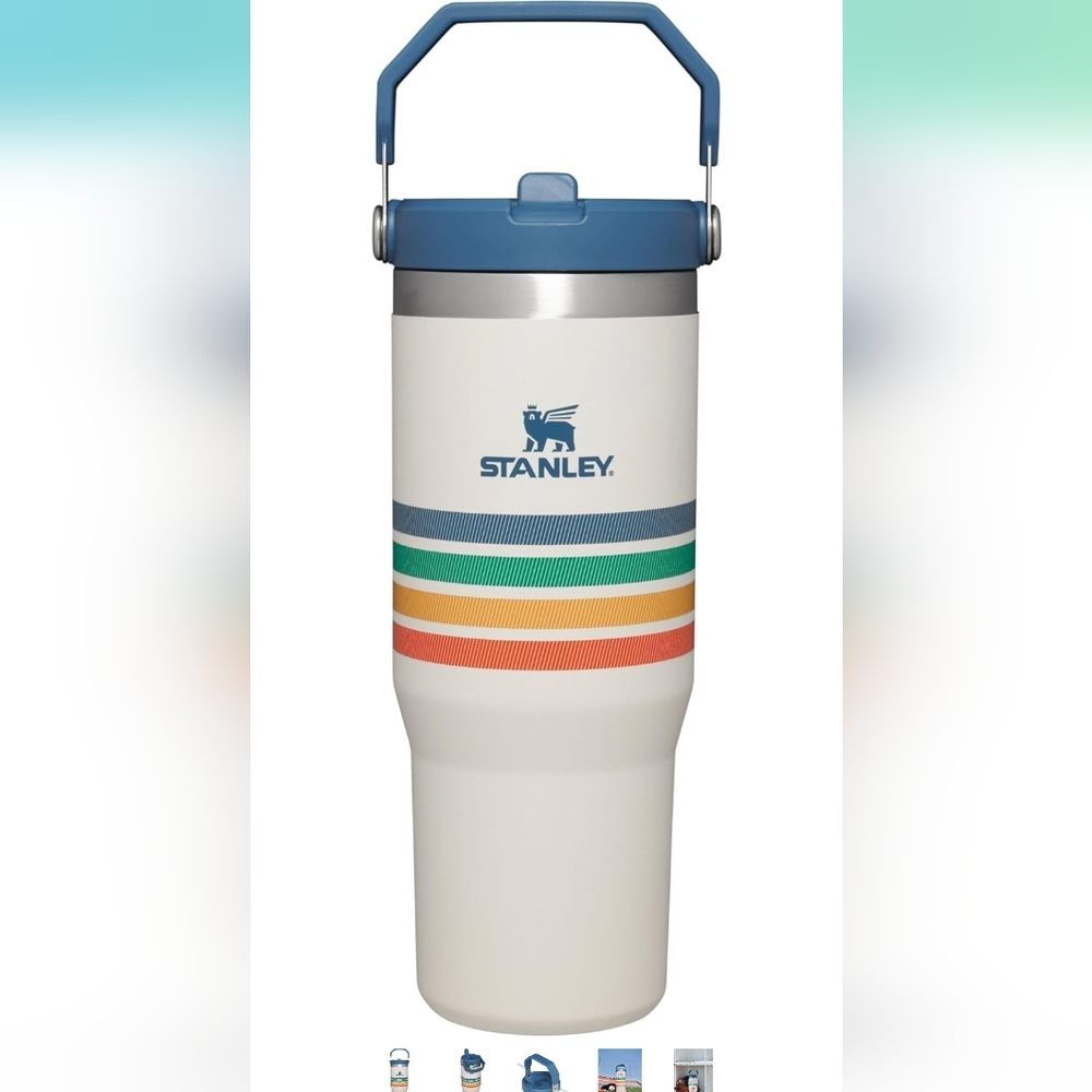 Stanley 30 oz variety ice flow cream stripe